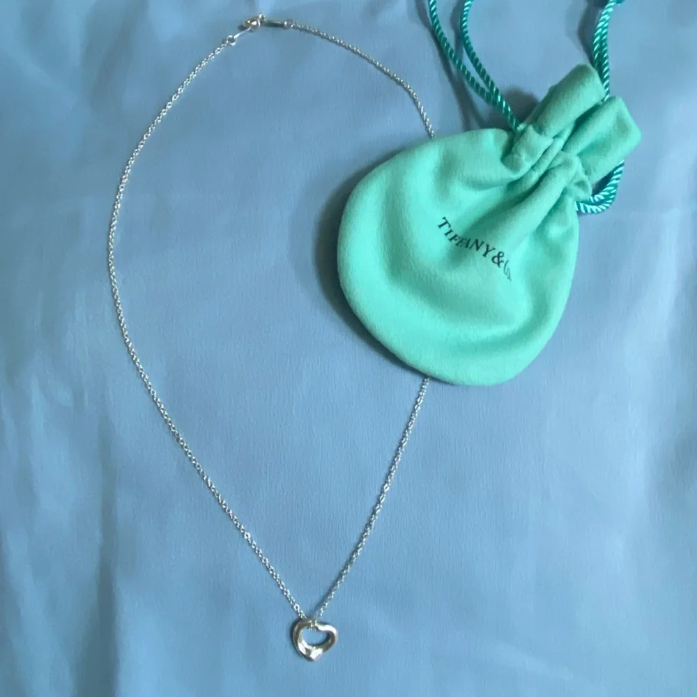 Tiffany & Co. Sterling Open Heart Necklace - Picture 11 of 11